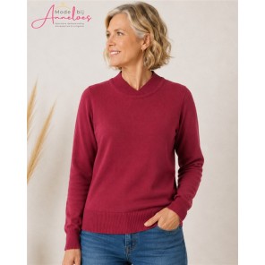 Leona per Donna Pullover Uni Olivia Porto